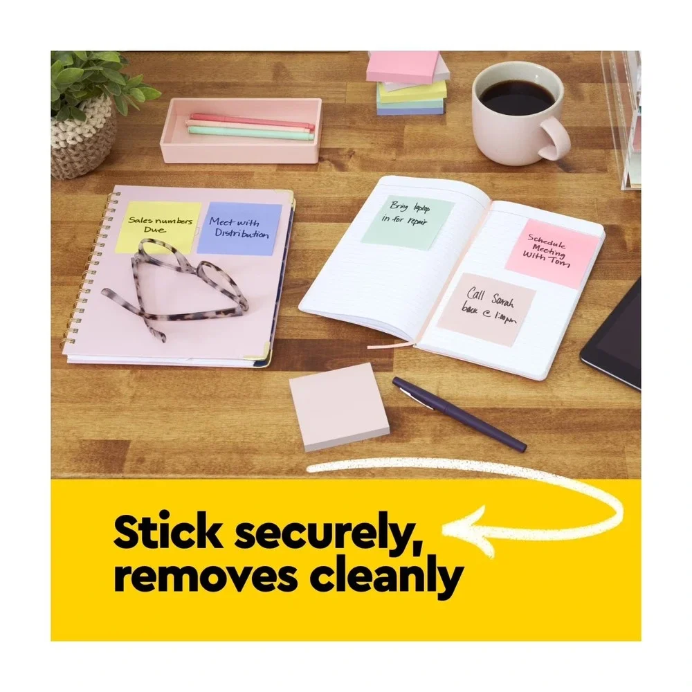 Post-It Notes Value Pack 1.5 in x 2 in Canary Yellow 100 Sheets/Pad 24 Pads 2400